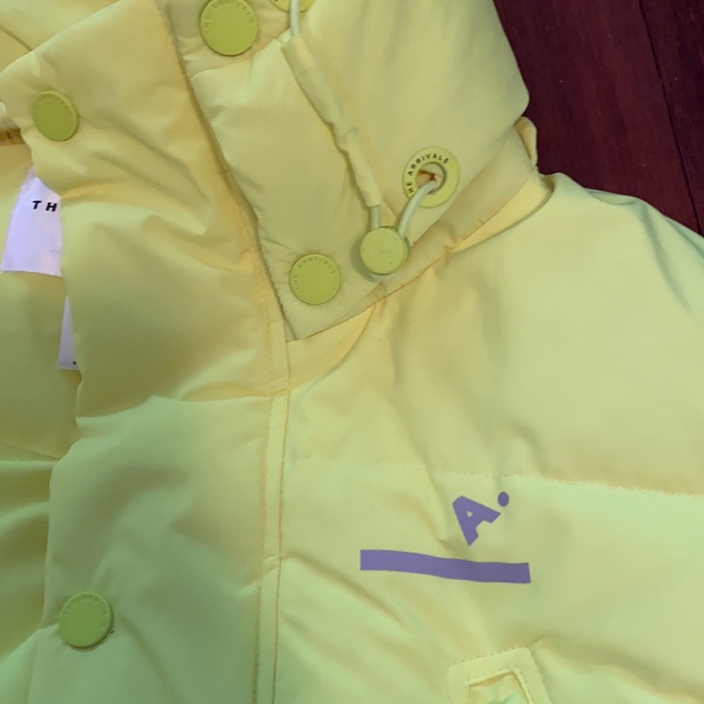 THE ARRIVALS NYC Unisex Neon Long Parka/Puffer Coat - Picture 3 of 6